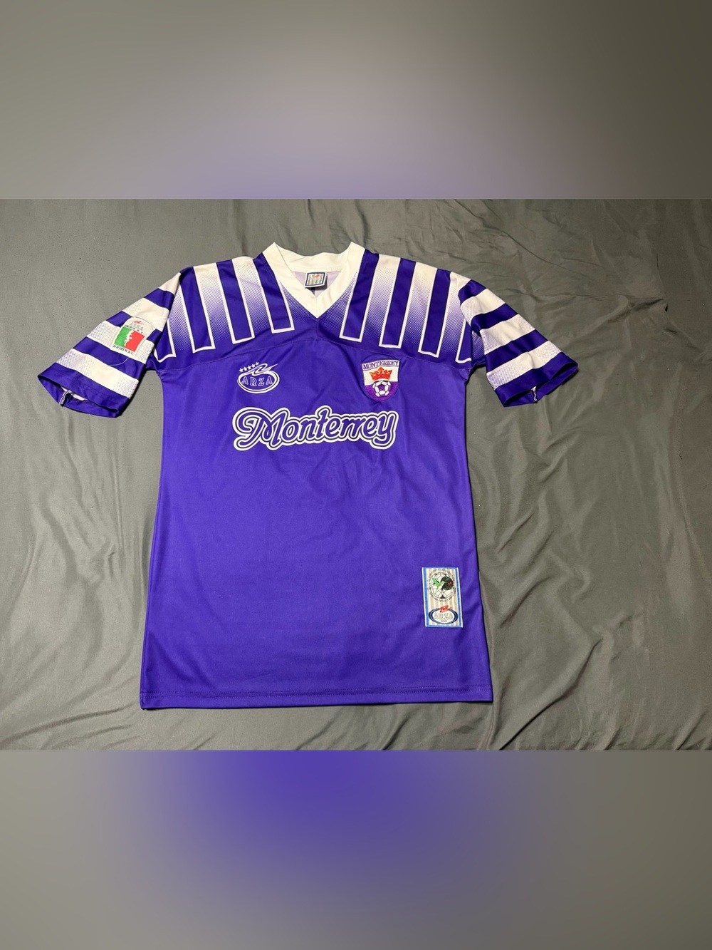 C.F. Monterrey Rayados Football Jersey - Arza Design 90s Style Fan Shirt size S